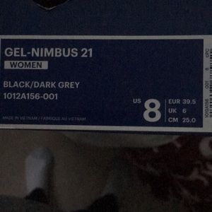 ASIC Gel Nimbus 21 - black size 8